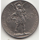 1933-34 50 Centesimi Anno Santo FDC Nickel Pio XI